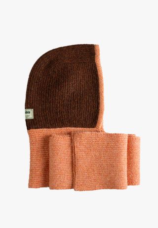 Balaclava Bufanda Marrón y Naranja