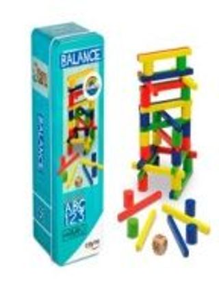 jeu de balance boite metal Dimensions : 6 x 18,5 x 5 cm