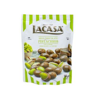 Შოკოლადის Დრაჟე /lacasa/ Ფისტით Და Რძიანი Შოკოლადით/ 100 Გრ