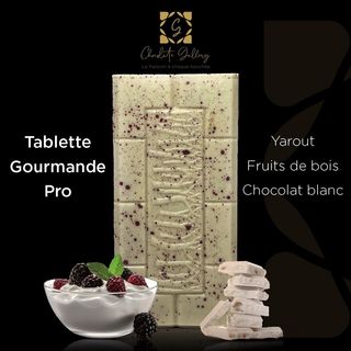 Tablette chocolat blanc Pro yaourt fruits des bois
