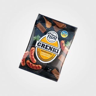 Грінки Житні «flint» Зі Смаком Баварські Ковбаски, 100г