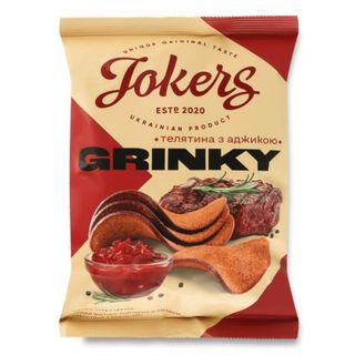 Грінки Jokers Телятина-аджика 80 Гр
