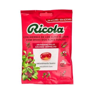 Ricola Caramelos Sin Azucar Arandano Rojo Bolsa 70Gr 7610700017487