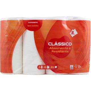 Rolo de Cozinha Clássico Continente (4 rolos)