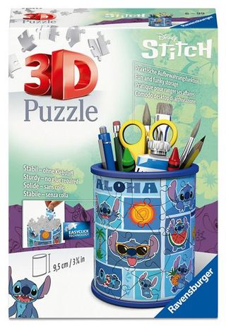 Puzzle 3D Porta-Lápis Disney: Stitch
