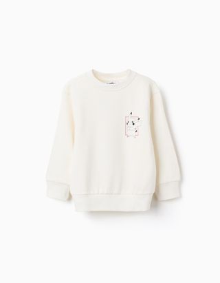 Sweat cardada com estampado Pokémon para menino, branco - Tamanho 6/7