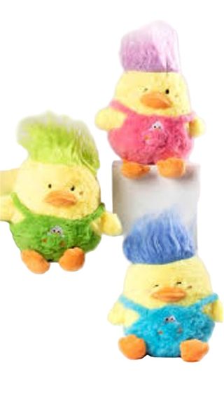 ფერადი წიწილა გრძელი თმით