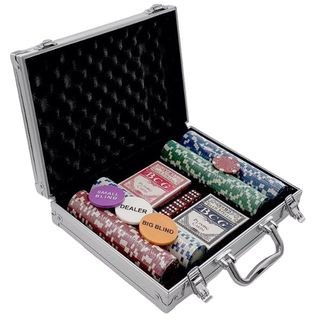 პოკერი 200 ცალიანი მეტალის ქეისში