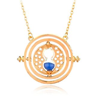 ოქროსფერი დროის მდევარი ლურჯი ქვიშით