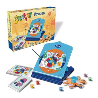 RAVENSBURGER - Set de Pinturas com Cavalete Stitch Pintar por Números