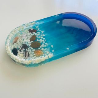 Coco beach porte-savon en résine époxy hand made