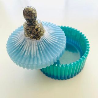 Ocean boite en résine époxy hand made