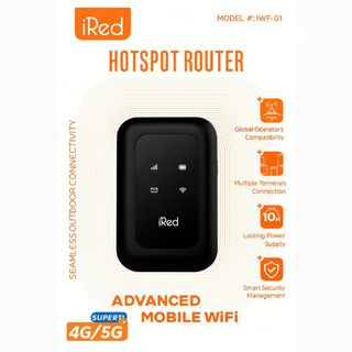 Mobile WiFi IWF-01 4G/5G – 10h Autonomie NOIR