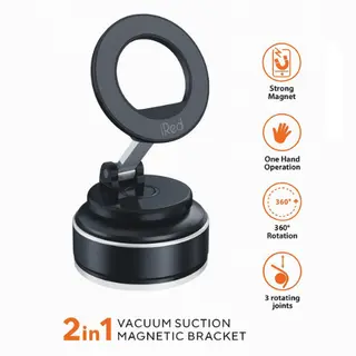 support magnétique à ventouse sous vide 2-en-1 IRH01