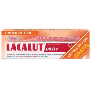 LACALUT pasta za zube aktiv + èetkica gratis 75 ML