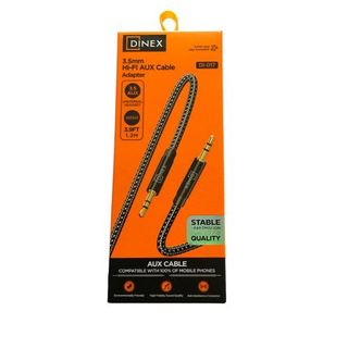 DINEX Câble Auxiliaire Stéréo 3.5mm 1.2 mètre