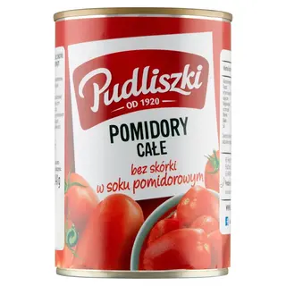 Pudliszki - Pomidory całe bez skórki w sosie - 400 g