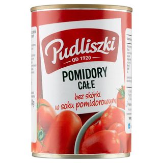 Pudliszki - Pomidory całe bez skórki w sosie - 400 g