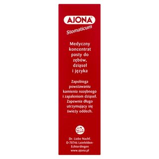 Ajona Medyczny koncentrat pasty do zębów dziąseł i języka 25 ml