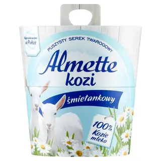 Almette Kozi Puszysty serek twarogowy śmietankowy 135 g