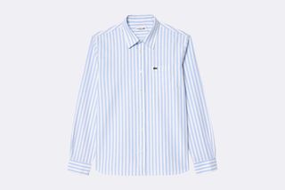 Lacoste Regular Fit Long Sleeved Casual Shirt Overview White M/L / Azul