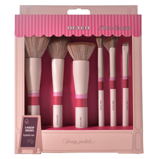 Set de 6 cepillos de maquillaje de la colección Plaisirs - Mejor - Pack de 6 productos