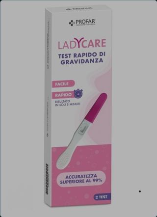 2 test gravidanza rapido ladycare