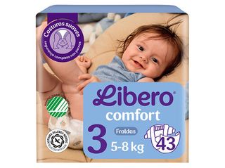 FRALDAS LIBERO COMFORT T3 5-8KG 43 UN