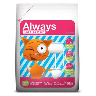Always Areia Aglomerante Natural 16kg