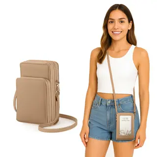 Borsetta porta smartphone pesca con tracolla - Fashionally
