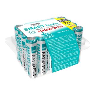 Батарейка Наша сила AAA (LR03) 24 шт. Smart family - [1247656]