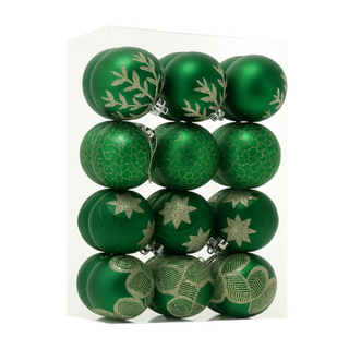 Іграшка новорічна Кулька 24 шт. зелена 25TD0324662 - [1234334]