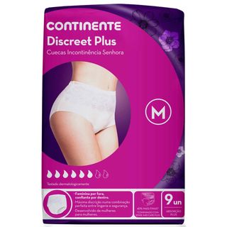Cuecas Incontinência Discreet Plus M Continente (emb. 9 un)