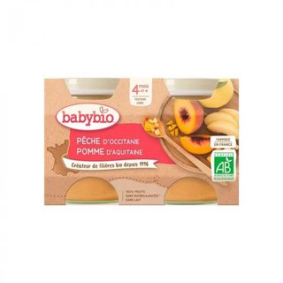 Petit Pot Pêche Pomme 2*130G (Dès 4mois) - BabyBio