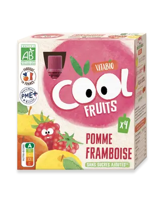 Vitabio Cool Fruits Pomme Framboise 4X90G - BabyBio