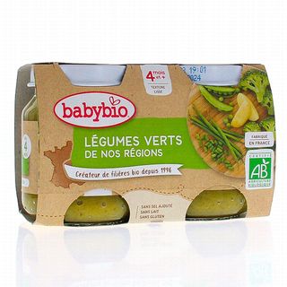 Petit Pot Légumes verts 2*130G (Dès 4mois) - BabyBio0