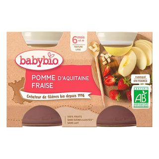Petit Pot Pomme fraise 2*130G (Dès 4mois) - BabyBio