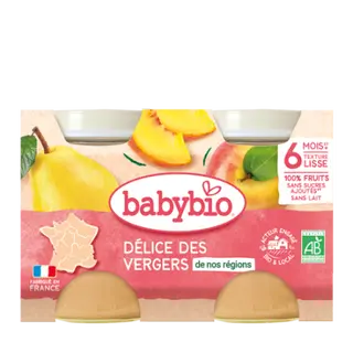 Petit Pot délice des vergers 2*130G (Dès 6mois) – BabyBio