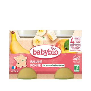 Petit Pot pomme banane 2*130G (Dès 4mois) – BabyBio