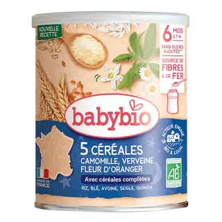 Céréale Verveine Fleur d'oranger Camomille 220G - BabyBio