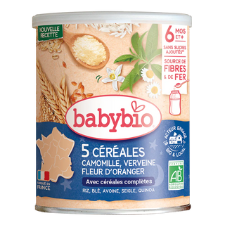 Céréale Verveine Fleur d'oranger Camomille 220G - BabyBio