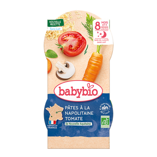 Bol bonne nuit pâtes napolitaines 2*200G Dès 8mois – BabyBio