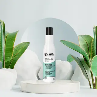 Pura CLEAN LIFE – შამპუნი ქერტლისკენ მიდრეკილი თმა და სკალპი(250მლ)