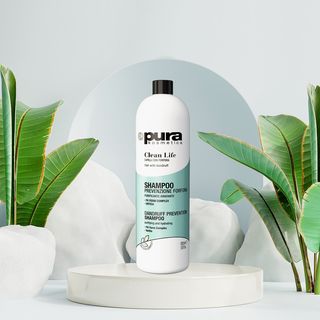 Pura CLEAN LIFE – შამპუნი ქერტლისკენ მიდრეკილი თმა და სკალპი(1000მლ)