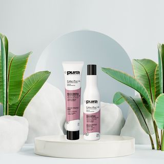 Pura Color pro life – შამპუნი(250მლ) და ნიღაბი(200მლ) შეღებილი, დაზიანებული და გ