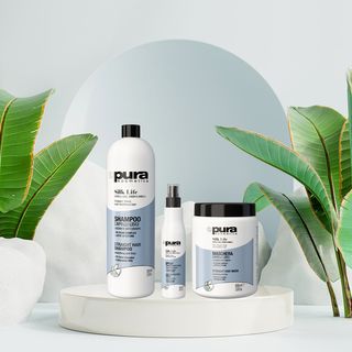 Silk life ნაკრები Მტვრევადი, დაუმორჩილებელი, ხისტი და უხეში თმისთვის