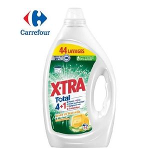 Lessive liquide Total 4en1 Savon de Marseille et Aloe vera X-TRA 1,98L