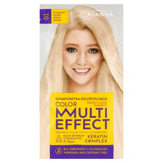 Joanna MultiEffect Szamponetka kolor. piaskowy blond 01 1 szt.