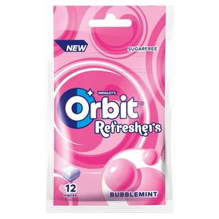Orbit Refreshers Bubblemint Bezcukrowa guma do żucia 26 g (12 sztuk)