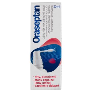 Oraseptan Aerozol do stosowania w jamie ustnej 30 ml